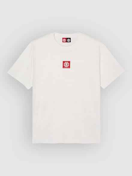 T-shirt met vierkant logo Element