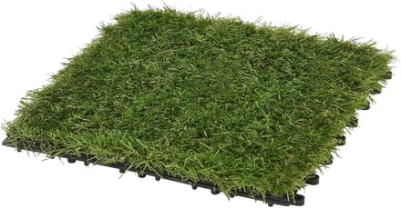 Kunstgras Tegels - Kunstgras Panelen - Balkon Vergroenen - UV-bestendig - 30x30 cm - Groen