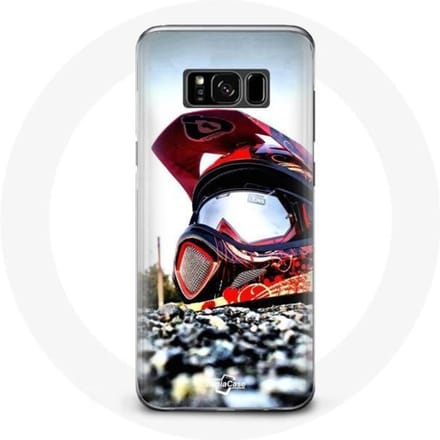 Coque pour Samsung Galaxy S8 plus Casque MotoCross