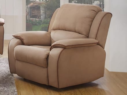 Vente-unique Relaxfauteuil microvezel HERNANI - Taupe