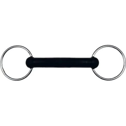 2 ring bit voor rechte rubberen paarden Feeling