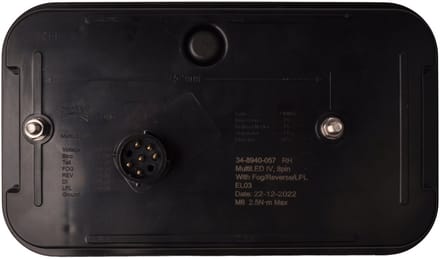Achterlicht - Aspock MultiLED 4 - rechts - 241x141x71 mm - volledig LED - 8-polige connector