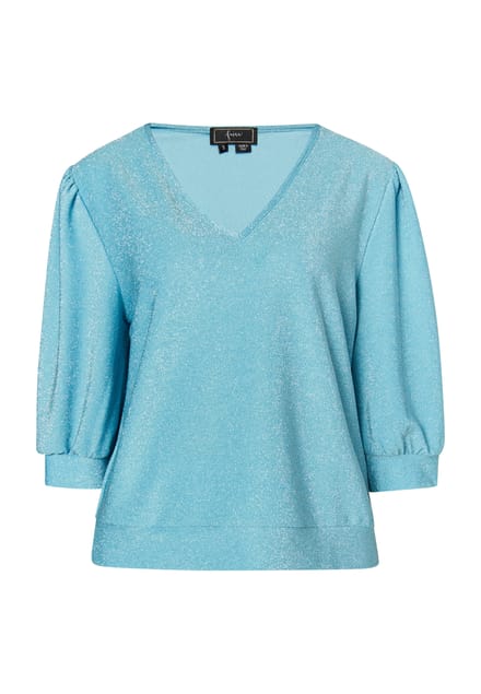 Faina Glitter Shirt Dames aqua