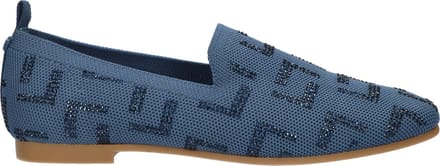 La Strada Loafer Blauw Knitted - Damesschoenen - Maat - 38