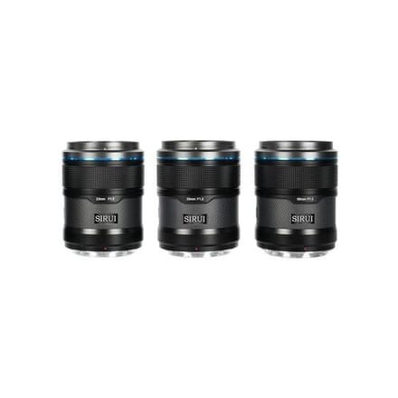 Sirui Scherpschuttersset 23mm, 33mm + 56mm f/1.2 Koolstof  zwart Sony E-bevestiging