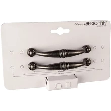 Bertomani Meubelgreep 2022 - Oud Ijzer - 96mm - 2 Stuks
