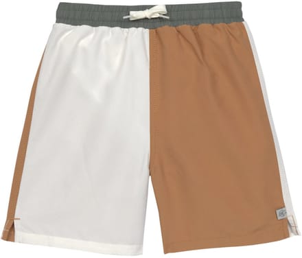 Lässig - UV - Zwembroek - Sea salt - Almond - Deep olive - Maat 110