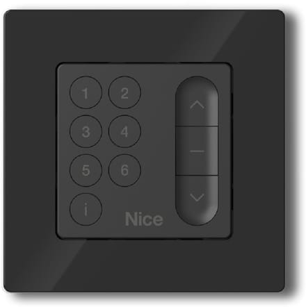 Nice Domì 6-kanaals wandzender - Nice rolluikschakelaar