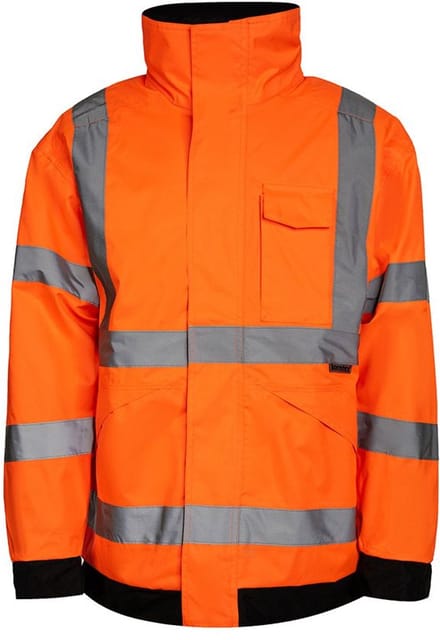 Korntex Hi-Vis Light Rain Jacket Kaunas KX020 - Signal Orange - S