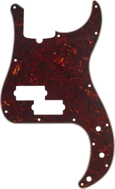Fender 13-Hole Multi-Ply Modern-Style Precision Bass Pickguard Tortoise Shell - Pickguard voor basgitaar