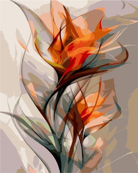 Untamed - Paint by numbers – schilderen op nummer – DIY decoratie – Bloem – Botanical Dance