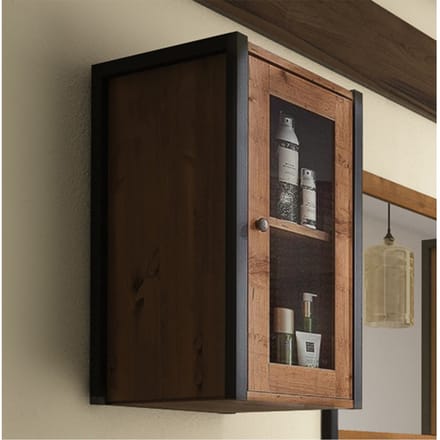 Chris-Wandkast - 1 Glasdeur - Eikenlook