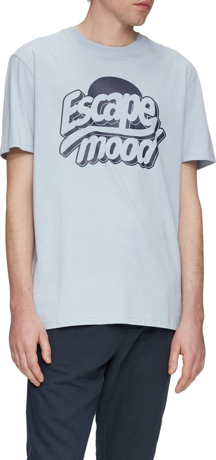 Q/S designed by - T-shirt - Maat M - Mannen - 53D0 BLUE - katoen