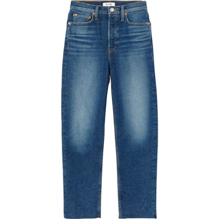 RE/DONE 70s Stove Pipe Deep Indigo Fade Größe: 24 | Straight Jeans Outlet | Damen | Blau