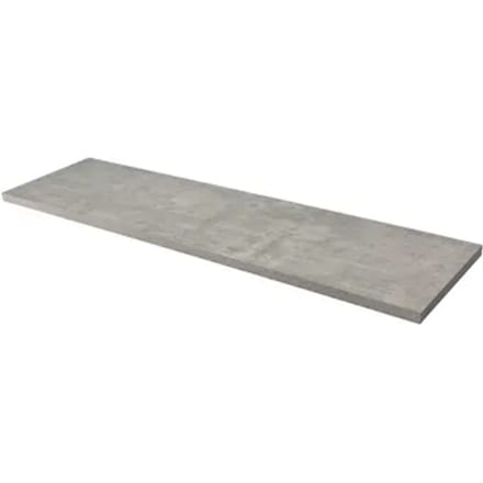 Aquazuro Wastafelblad Napoli - Hout - Melamine - Grijs - 180x48cm