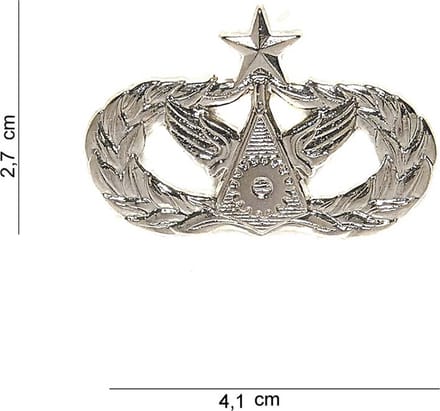 Embleem metaal Star wing pin