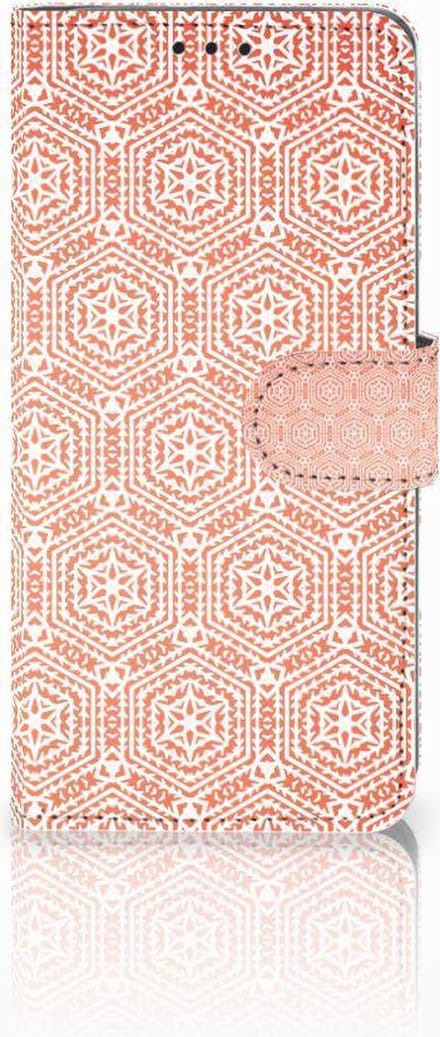 Book Case voor Huawei P30 Pro Telefoon Hoesje Pattern Orange