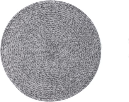 Placemat MELANGE rond, SET/6, dia 38cm,grijs