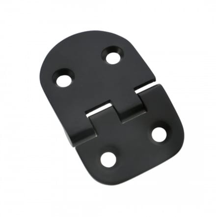 Luikscharnier - 60x38mm - Knoop Onder - Rvs 316 - PVD Mat Zwart