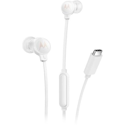 Motorola Earbuds 3C-S Usb-C In-Ear Hoofdtelefoon Voor Smartphones Wit