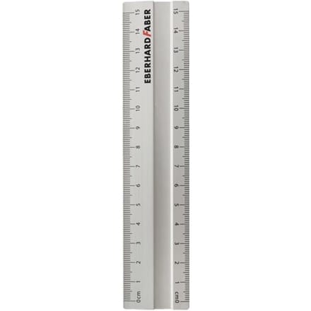 Eberhard Faber liniaal - aluminium - 15cm - met antislip - EF-570008