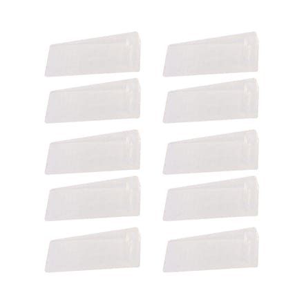10 Stuks Deurstoppers Boorvrij Stapelbaar Transparant TPR Flexibel Anti-Botsing Deurstopper Wiggen