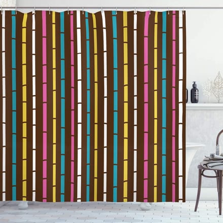 ABAKUHAUS Douchegordijn – Geometrisch – 175x200 cm – Multi