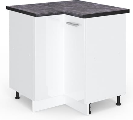 Vicco R-Line Hoekkast – 75.6 cm, WB Antraciet Wit Hoogglans