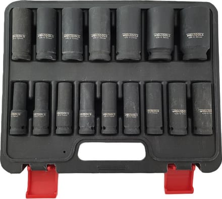 Weber Tools 1/2'' Krachtdoppen set 16-delig