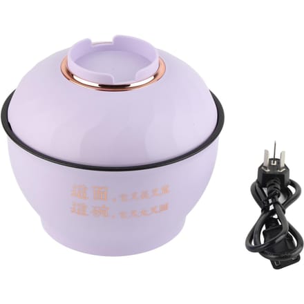 Elektrische Noedelpan Multifunctioneel Snel Verwarmend Mini Draagbare Elektrische Hot Pot voor Huishouden Student paars