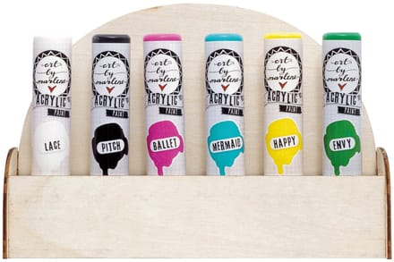 Studio Light • Essentials plywood DIY display voor 6 verfflesjes Nr.501