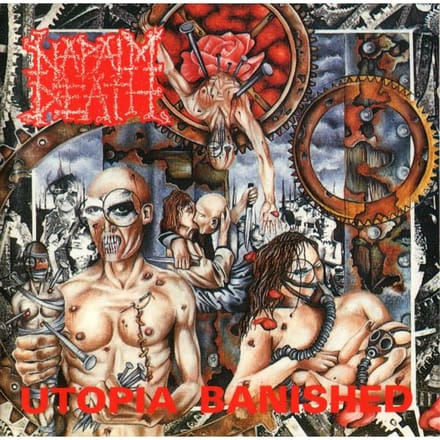 LP Plaat NAPALM DEATH - Utopia Banished MOSH053LPUS Earache 2018 Europa Rock red
