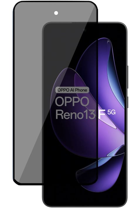TechNow Privé Screenprotector geschikt voor OPPO Reno 13 F / FS - Privacy Beschermglas - Privacy Proteqt+