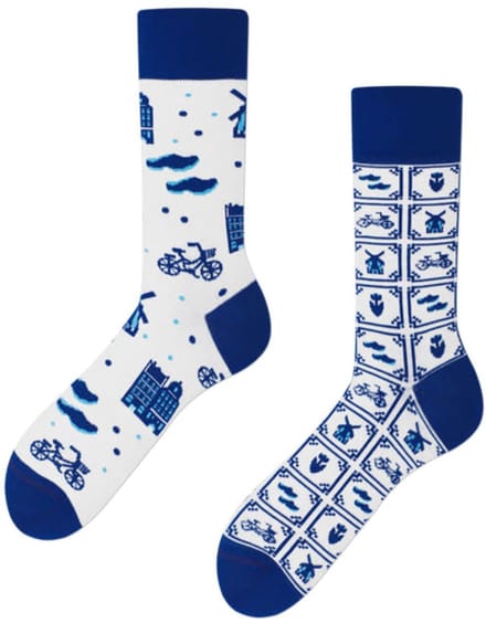 Many Mornings unisex sokken - Dutch Blue - Unisex - Maat: 43 - 46
