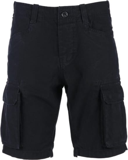 korte broek - cargo - stonewashed - zwart - L