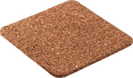 Onderzetters kurk 6-delig 9x9cm