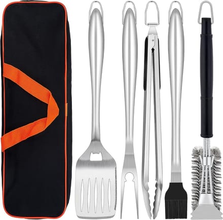 Lexium barbecue accessoires - barbecue tang - barbecue gereedschap - barbecue set