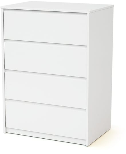WEBABY - Houten baby ladekast met 4 lades en commode UNO - Wit