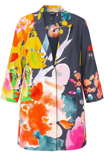 Ulla Popken - Dames - Blazers - Donkermarine - Maat 58+
