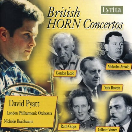 Daniel Pyatt, London Philharmonic Orchestra, Nicholas Braithwaite - Jacob: British Horn Concertos (CD)