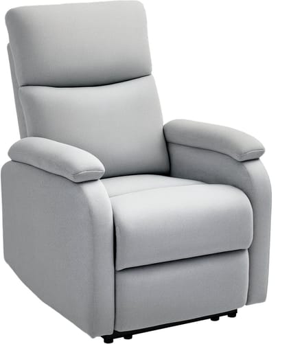 HOMCOM - Relaxfauteuil - Verstelbare rugleuning - Grijs