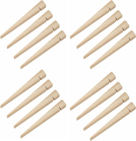 ProPlus Tentharing - 16x stuks - hout - 30 cm - tentpennen/zandharing - robuust - extra stevig