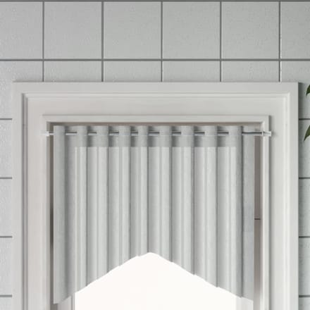 vidaXL - Gordijnrails - 2 - st - 60-105 - cm - aluminium - wit - en - zilverkleurig
