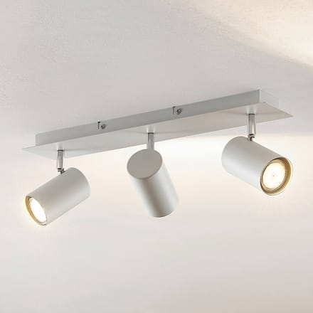 Lindby - buitenspot - 3lichts - Metaal - H: 16.5 cm - GU10 - wit