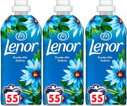 Lenor Wasverzachter Zeebries - Multipack - 165 (3x55) Wasbeurten - 3465ml (3x1155ml)