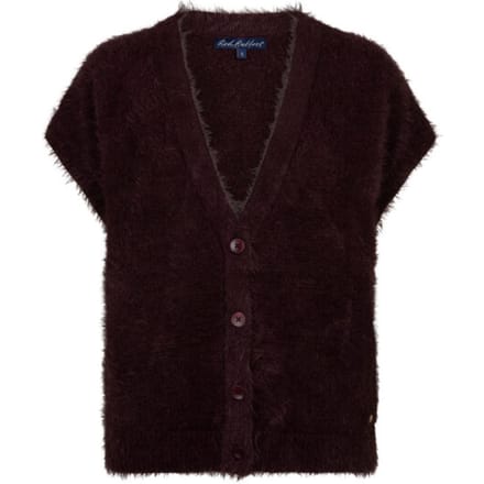 Red Button Rb sleeveless fuzzy burgundy