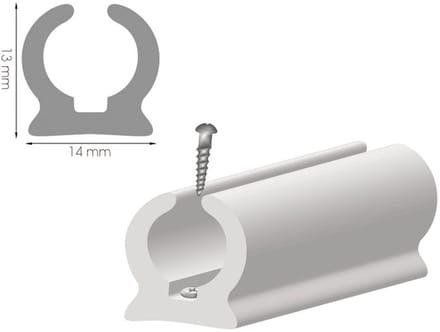Tessilmare Pvc Goot 4 M Zilver