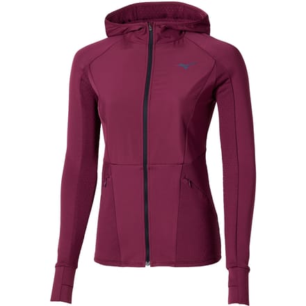 Mizuno Active Warmalite Hybrid Full Zip Hardloopshirt Dames-Paars