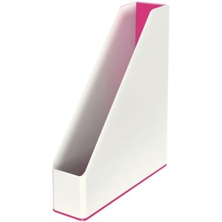 Leitz WOW Tijdschriftencassette - Lectuurbak - Roze/Wit