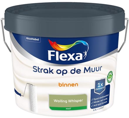 Flexa - Strak Op De Muur Binnen Mat - Wailing Whisper - Mengverf - 2,5 L